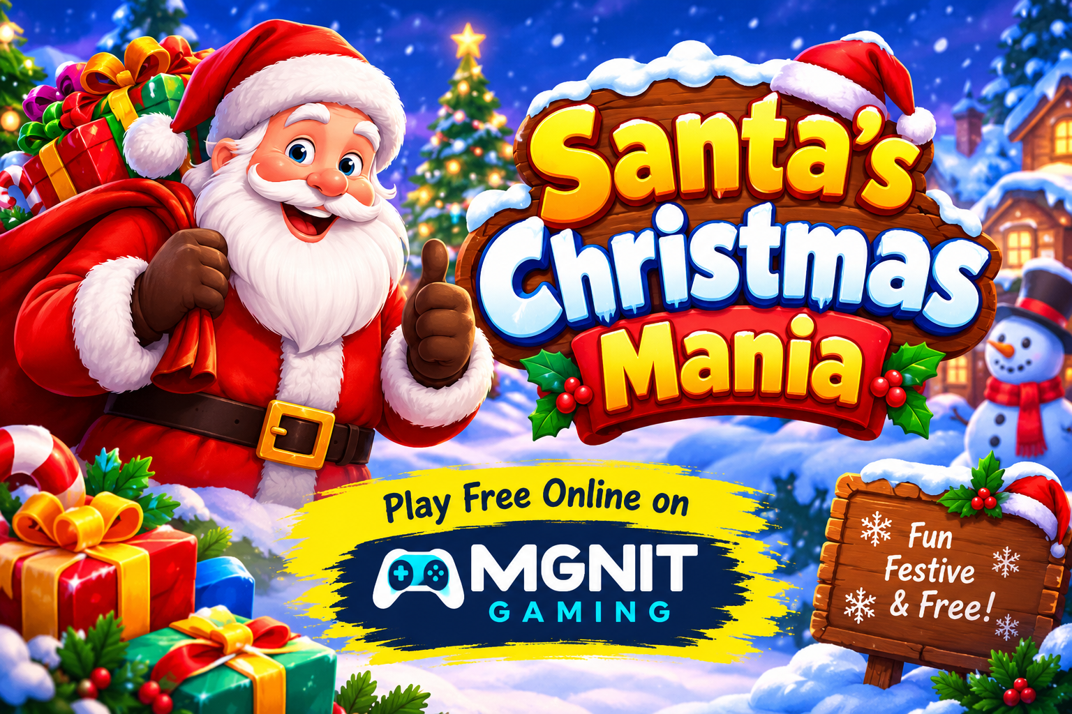 Santa’s Christmas Mania – Play Free Online on MGNIT Gaming